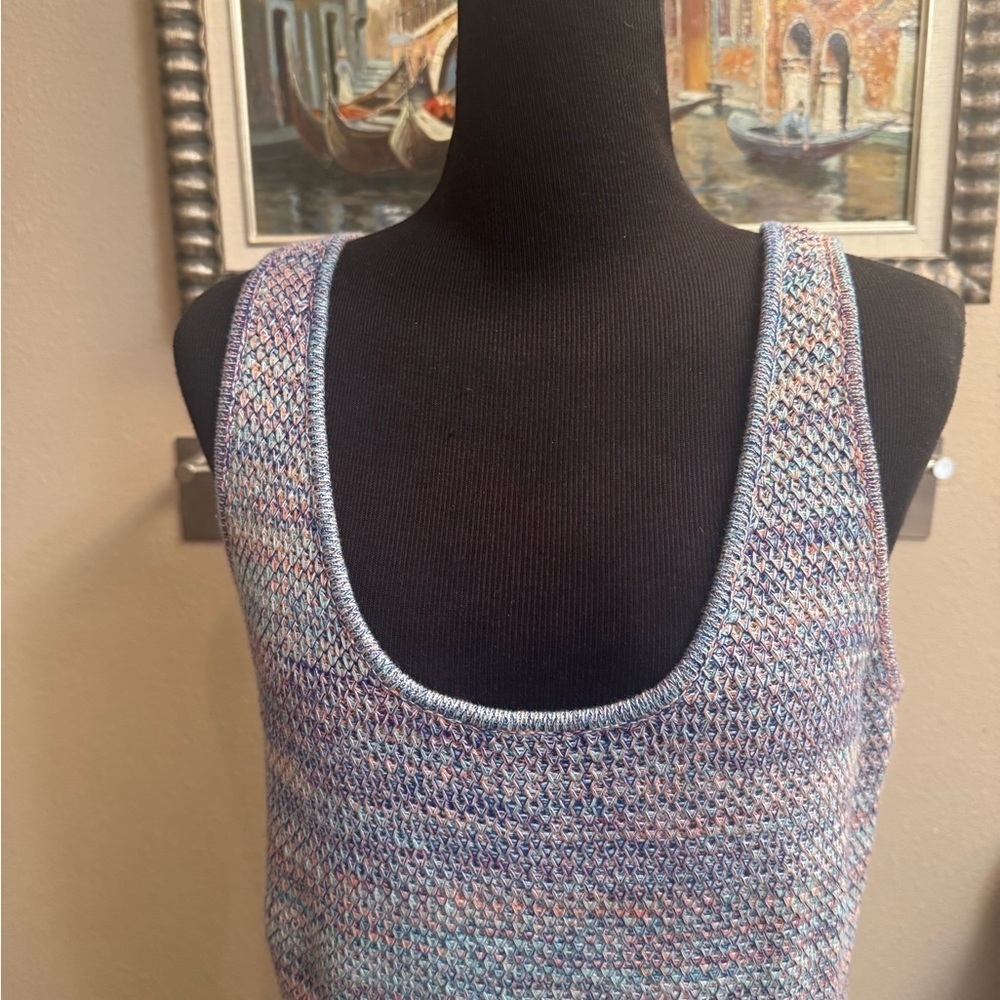 FUTURE COLLECTIVE ALANI NOELLE Crochet Fringe Dress Boho Sleeveless SZ SM Swim - Picture 16 of 17